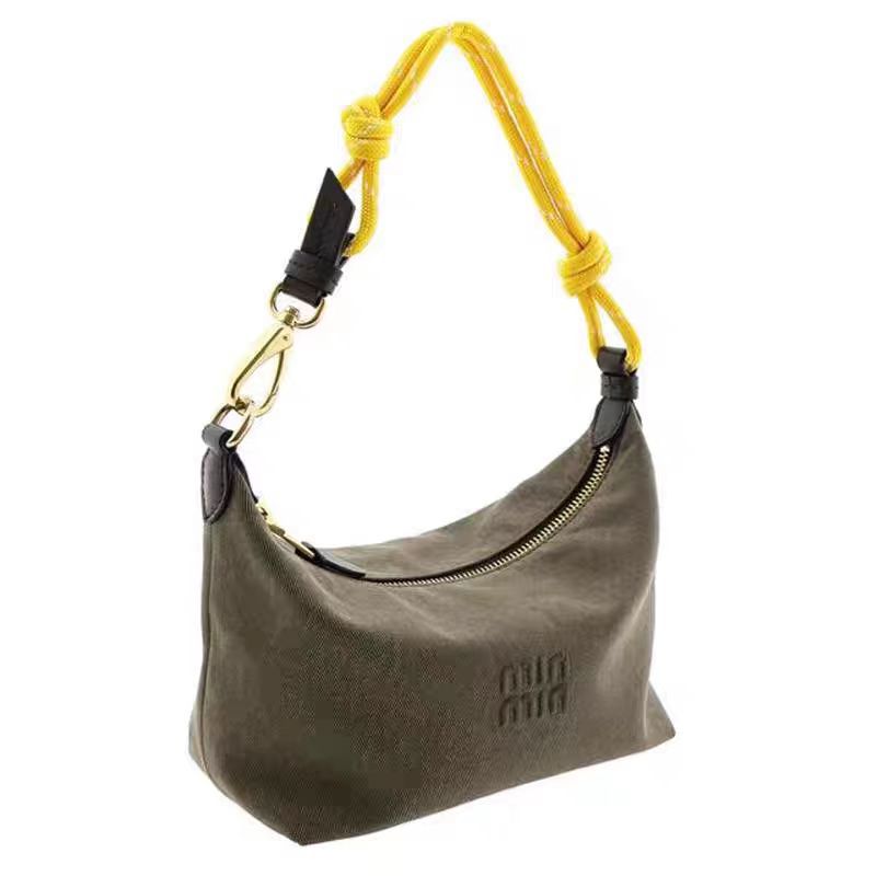 Women's Rope Canvas Underarm Lunch Box Western Style Armpit Bags