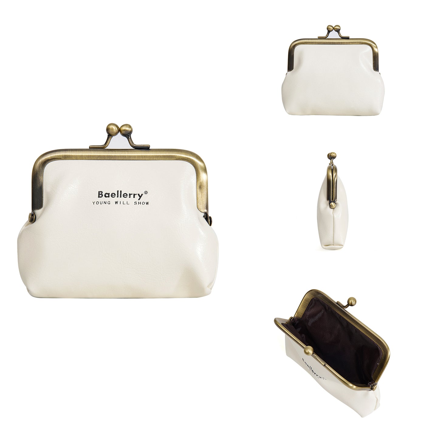 Women's Short Leather Tinplate Relatively Mouth High Ladies Wallets