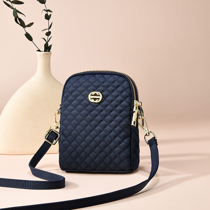 Women's Oxford Cloth Cell Summer Diamond Fashion Crossbody Bags
