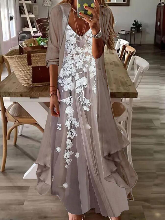 Women's Summer Print Holiday Suspender Dress Indian Style Dresses