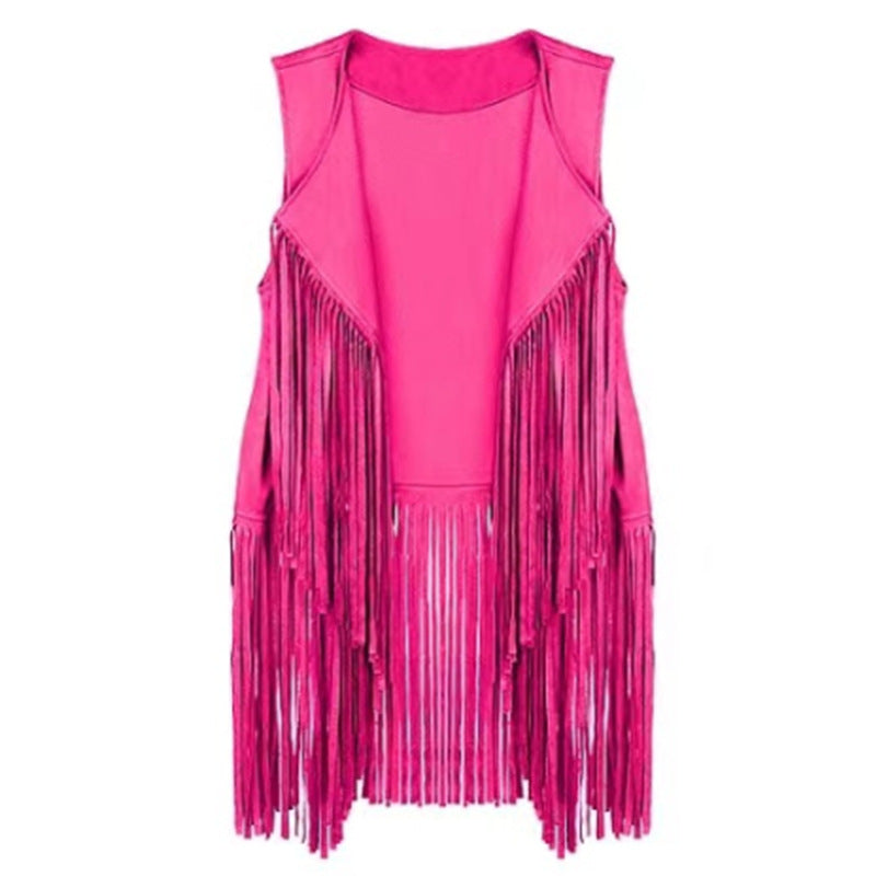 Unique Women's Personalized Tassel Sleeveless Fashion Women's Vest
