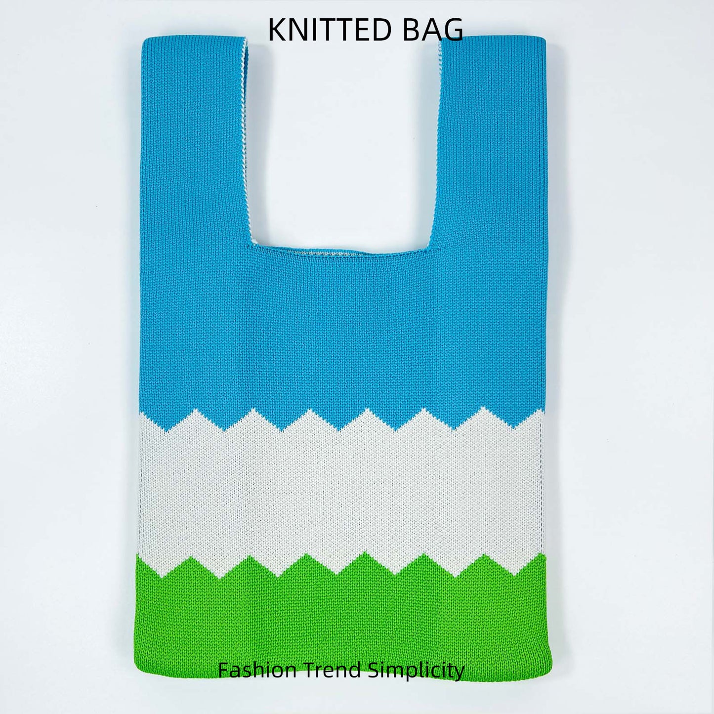 Women's Flower Knitted Large Capacity Totes Wrist Handbags