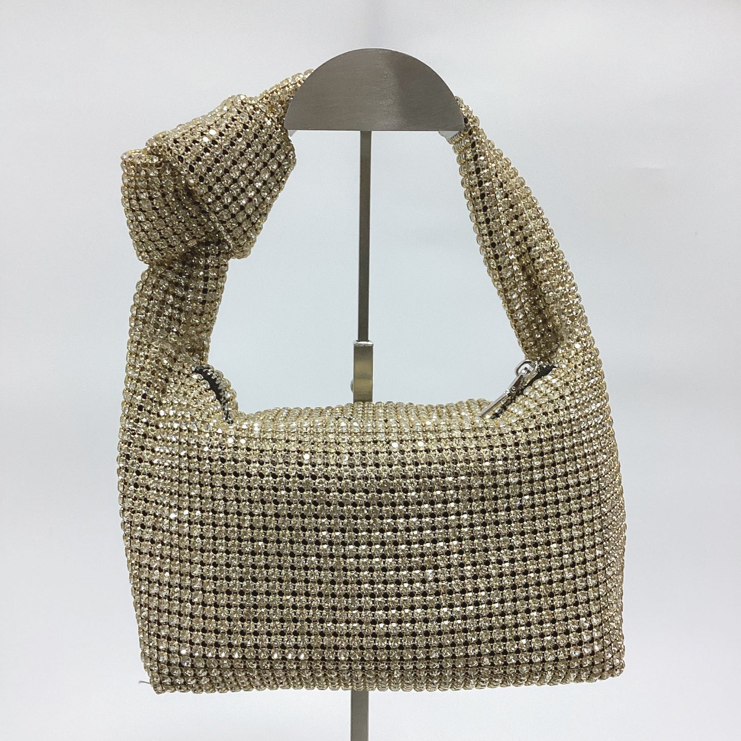 Women's Fashion Super Rhinestone Hand-held Knotted Full Handbags