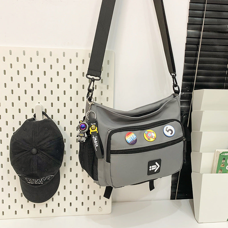 Trendy Male Portable Junior High Tutorial Men's Messenger Bags