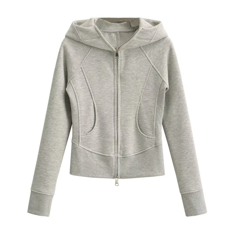 Women's American Retro Hooded Slim Fit Slimming Sweaters