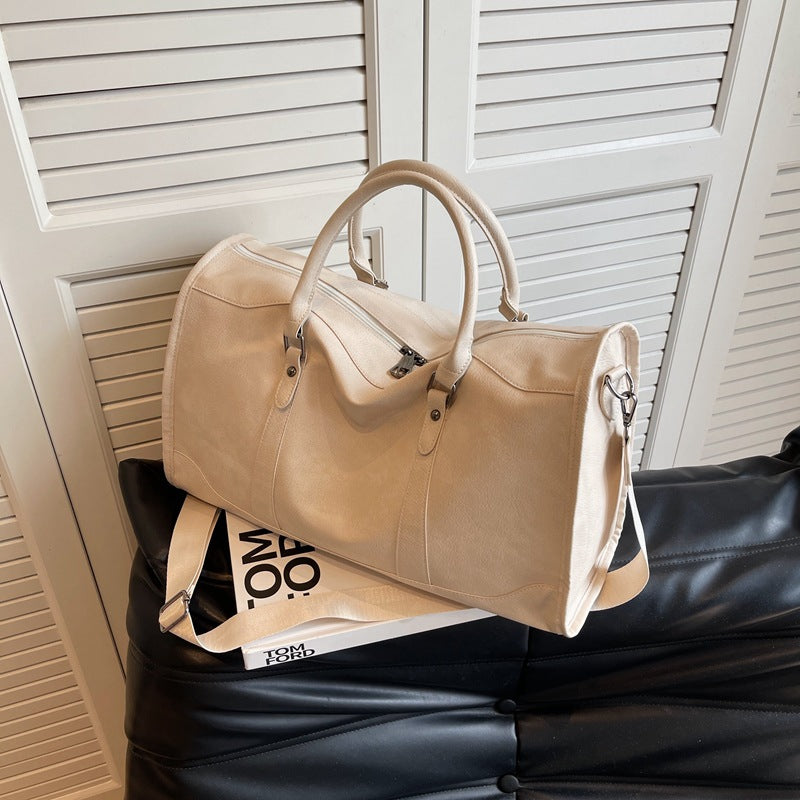 Women's Popular Leather Vintage Lightweight Short-distance Travel Bags