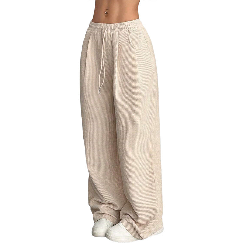 Women's Durable Cool Corduroy Casual Loose Pants