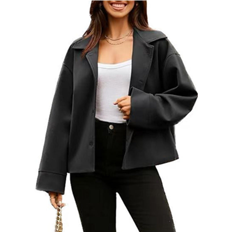 Women's Casual Office Long Sleeve Button Small Suit