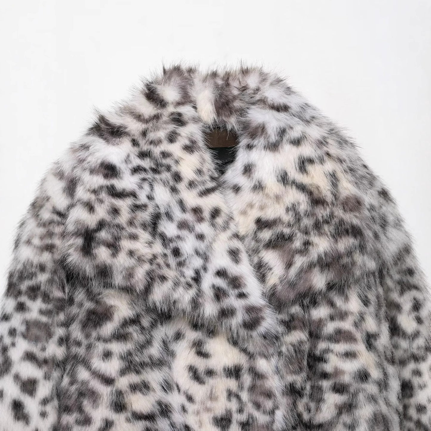 Women's Versatile Animal Print Faux Fur Jackets