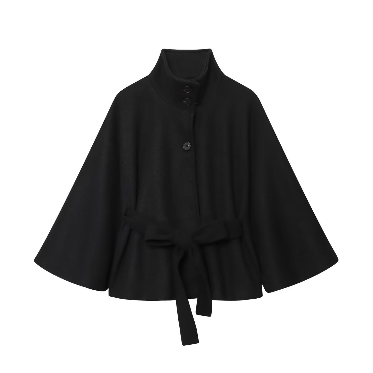 Women's Glamorous Fashion Loose Cape Turtleneck Coats