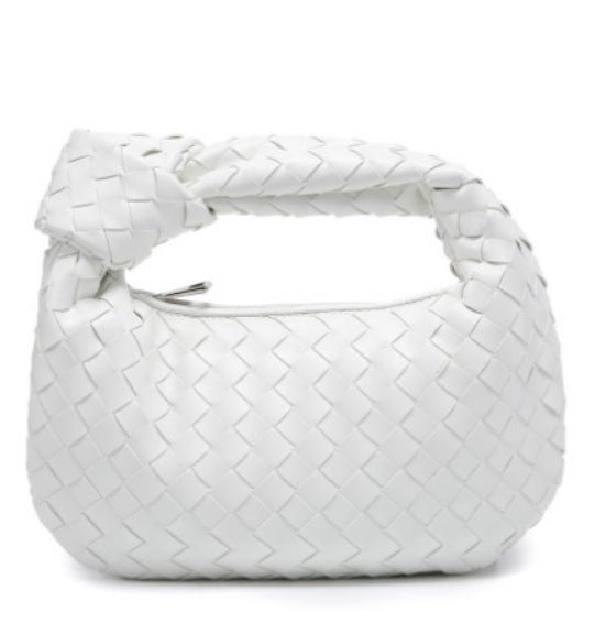 Woven Popular Horn Knotted Portable Underarm Handbags