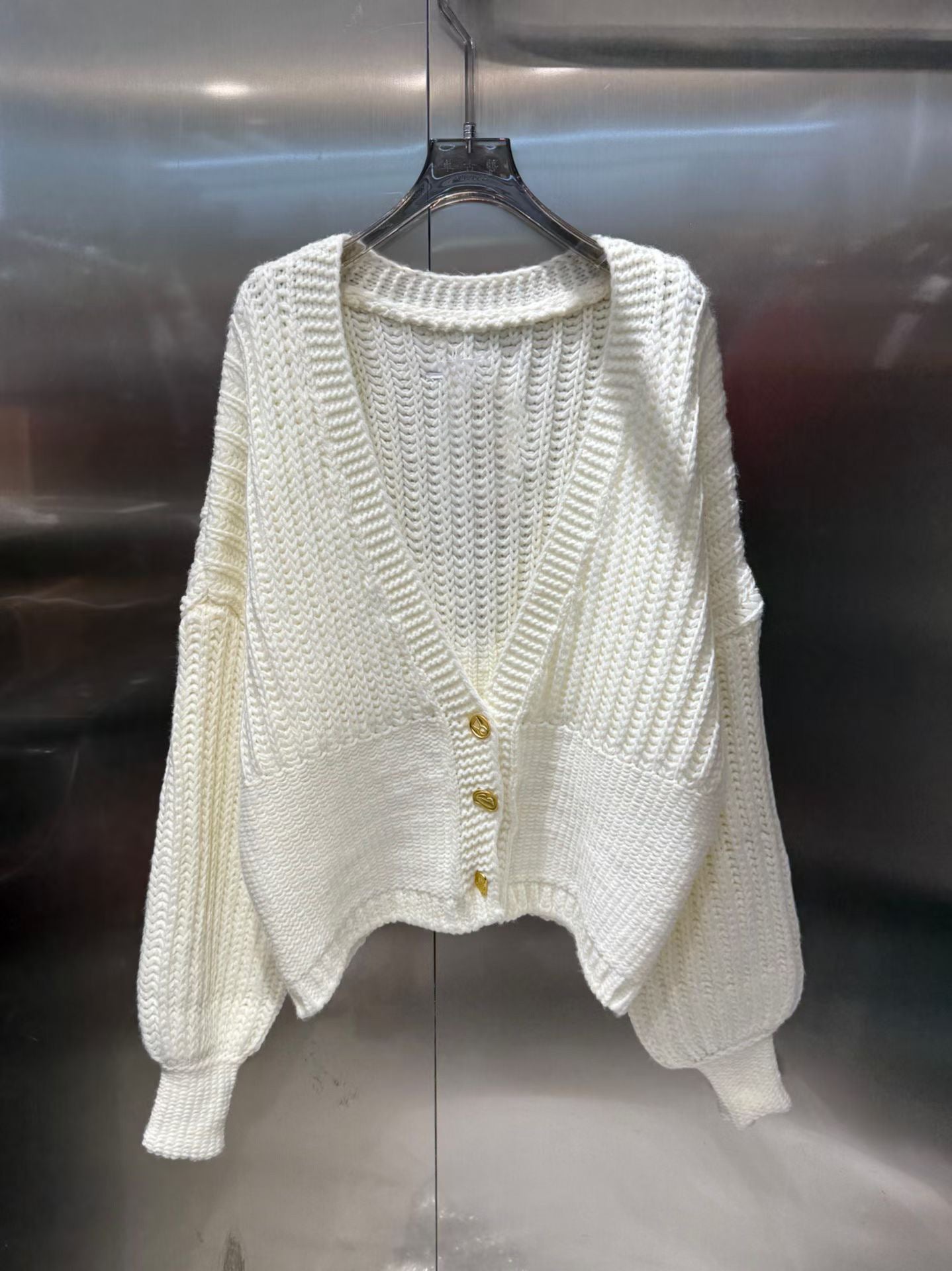 Women's Lantern Sleeve Autumn High-grade Fashion Fitted Cardigans