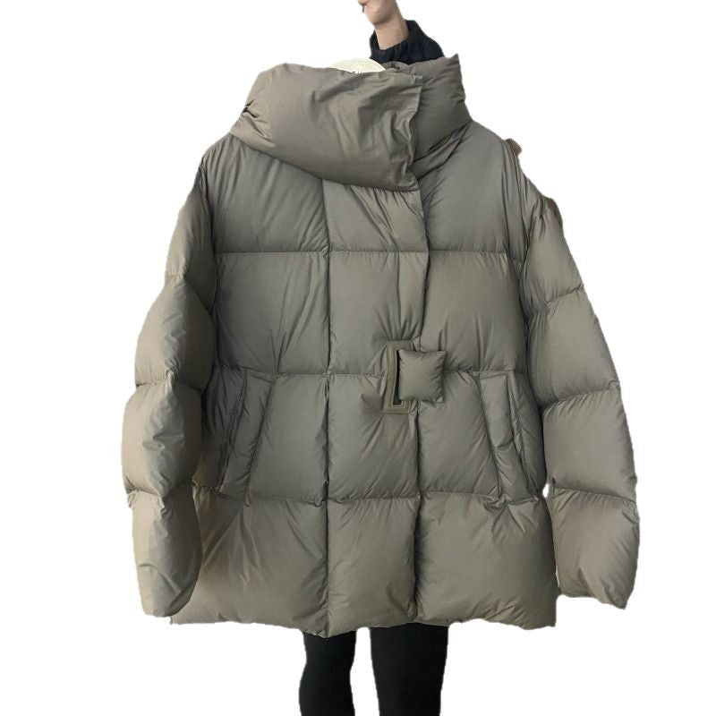 Women's Fashion White Duck Down Casual Bread Jackets