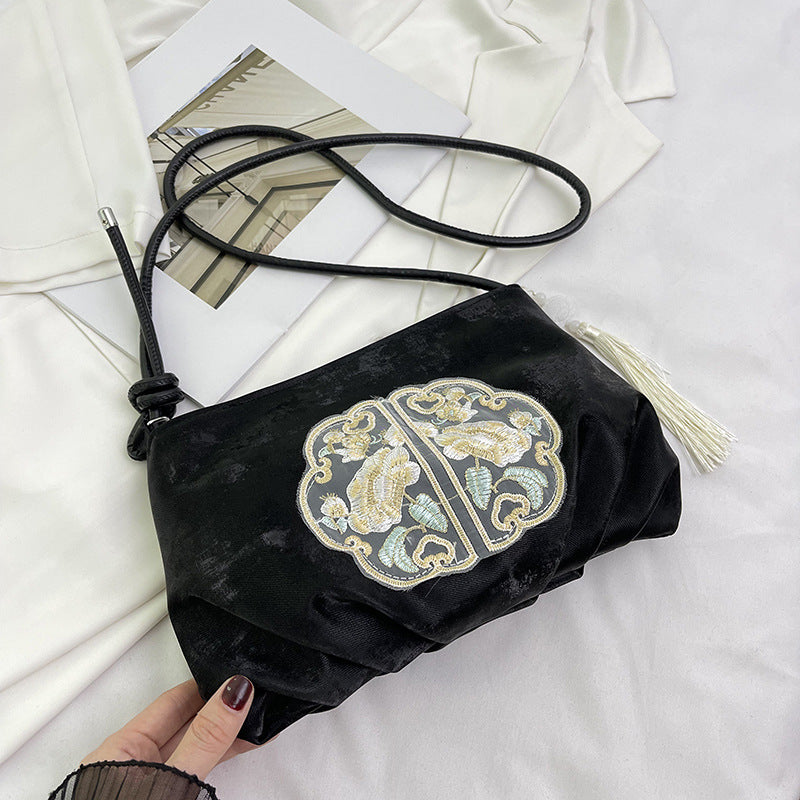 Women's Chinese Style Beaded Summer Western Commuter Crossbody Bags