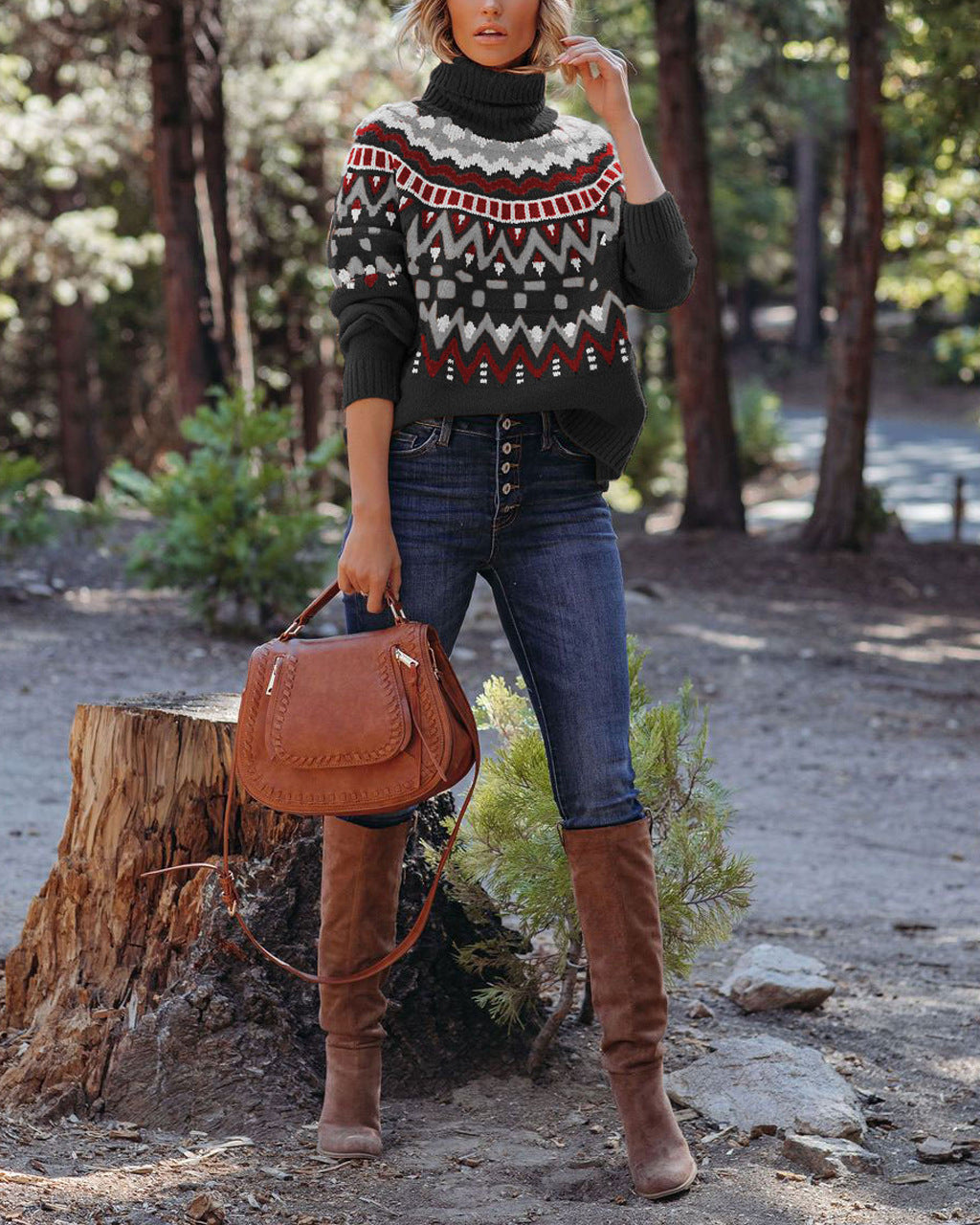 Women's Glamorous Versatile Casual Loose Mid-length Sweaters