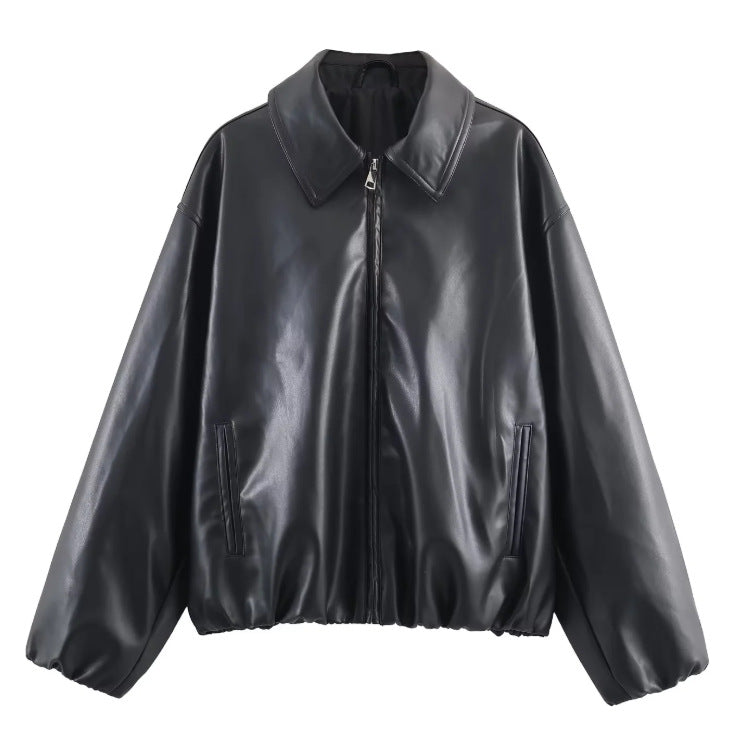 Women's Fashion Casual Faux Leather Pilot Jackets
