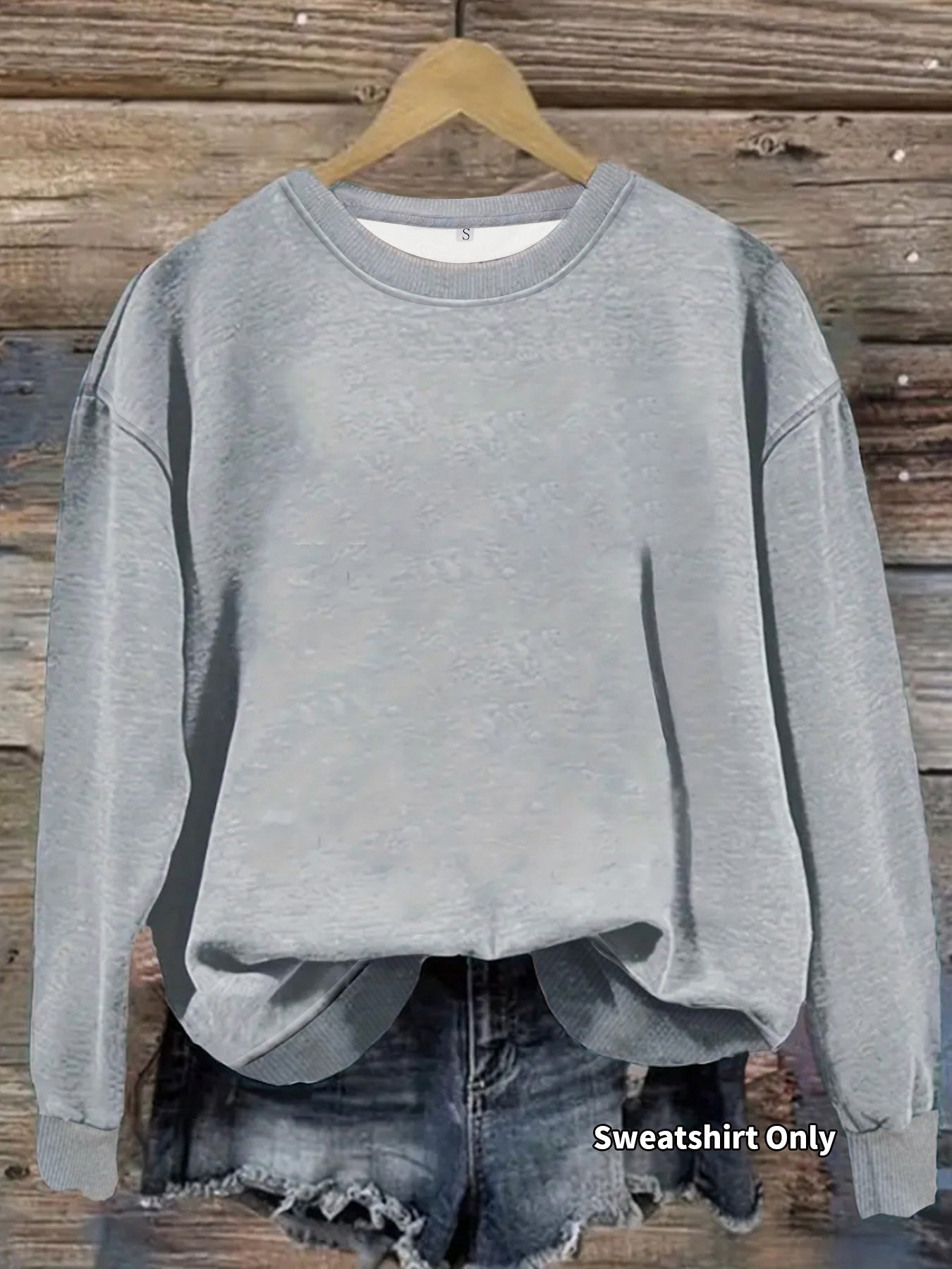 Women's Long-sleeved Round Neck Sparkling Style Pullover Pattern Women's Sweater, Sweater