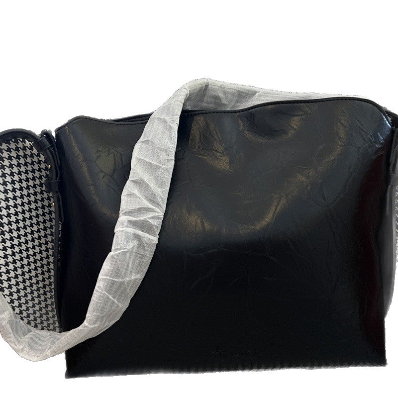 Women's Cotton Gourd Commuter Half Slope Armpit Bags