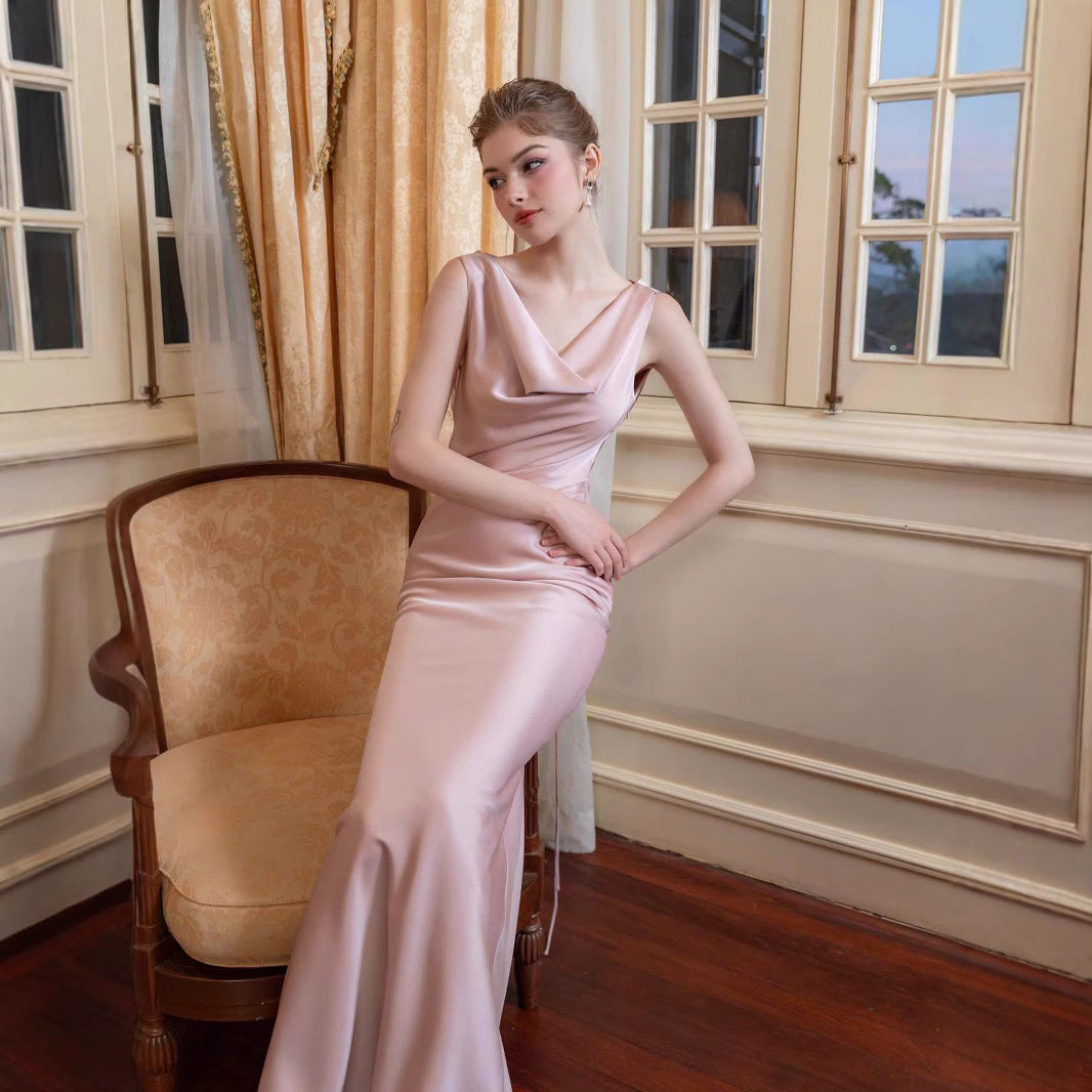 Long Dress Light Luxury Pure Bridesmaid Dresses