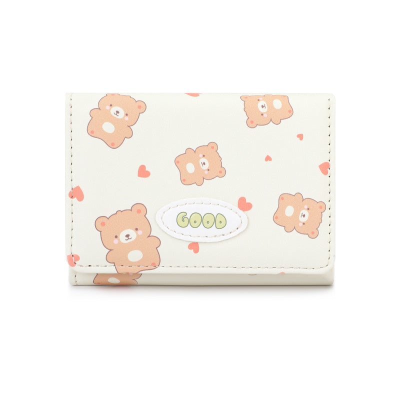 Bear Cute Portable Female Mini Korean Ladies Wallets