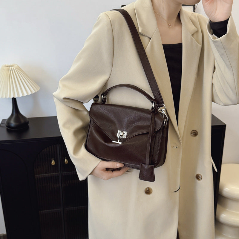 Women's Retro Fashion British Style Hand Large Small Square Bags