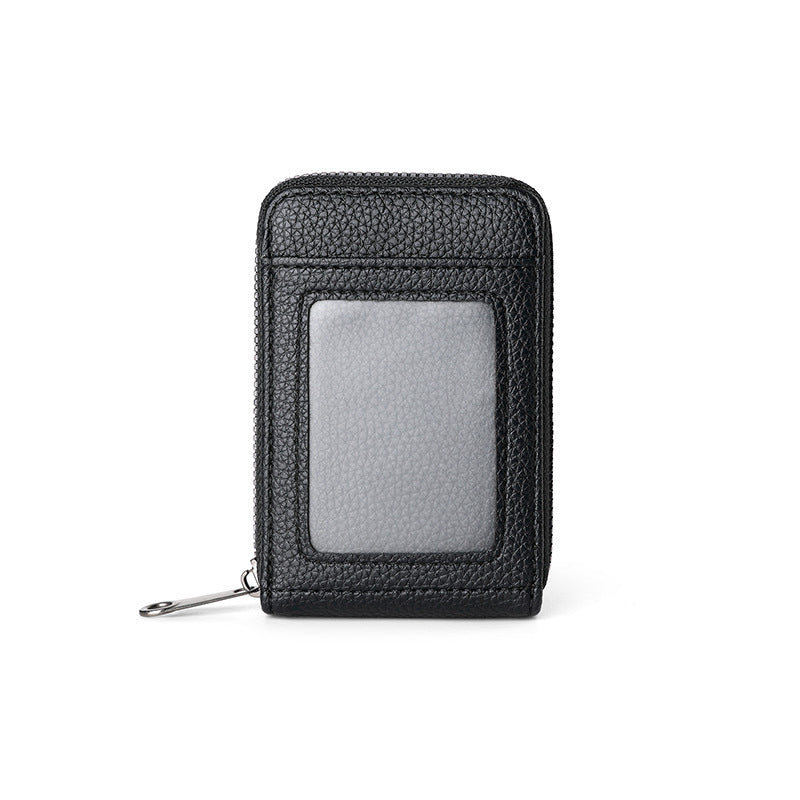 Women's Expanding Korean Style Portable Short Bank Zipper Card Holder