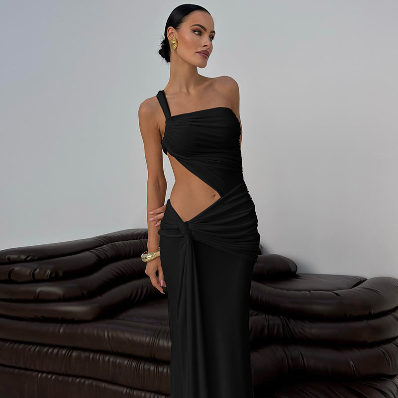 Midriff Pure Desire Style Slim Double Dresses