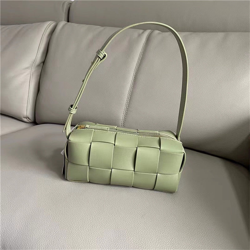 Woven Genuine Leather Advanced Texture Underarm Bags