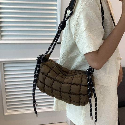 Women's Trendy Bubble Pillow Cotton Jacket Cloud Shoulder Bags