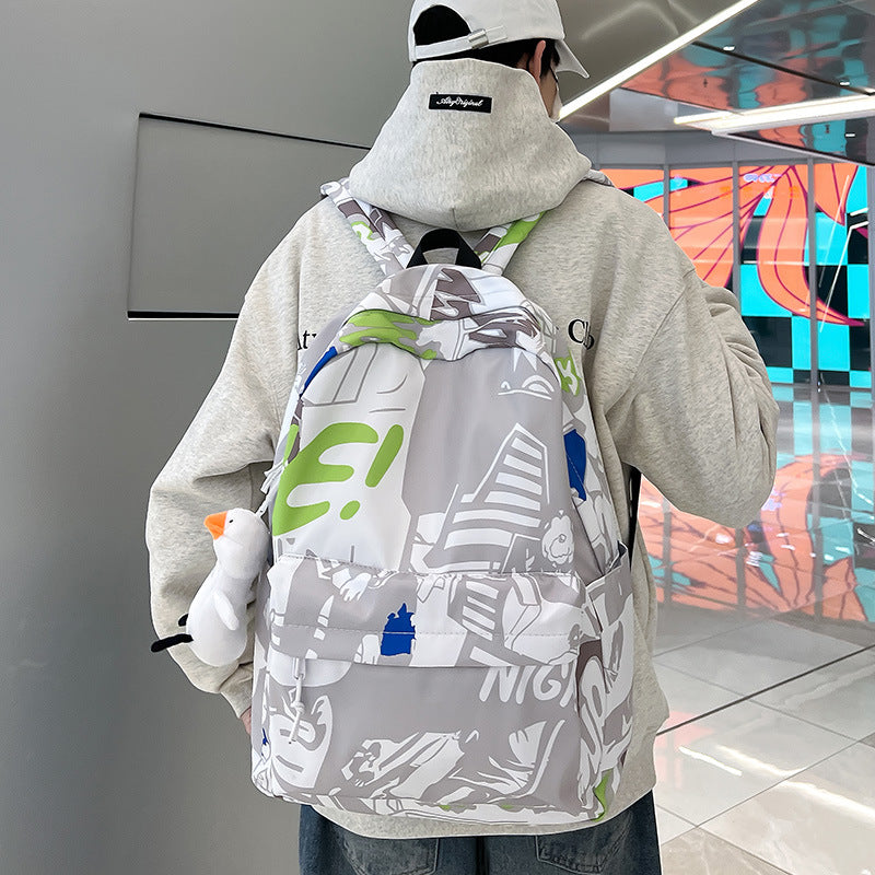 Women's & Men's & Iti Printing Summer Korean Style Middle School Students' Schoolbags