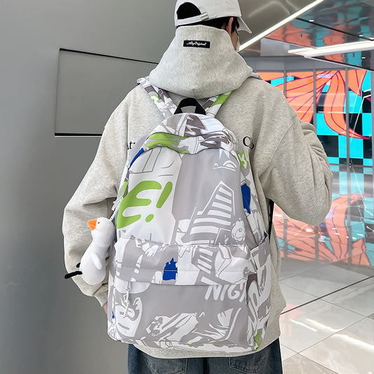 Women's & Men's & Iti Printing Summer Korean Style Middle School Students' Schoolbags