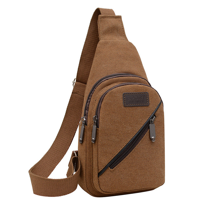 Men's Classic Fashion Slanted Canvas Multifunctional Bags