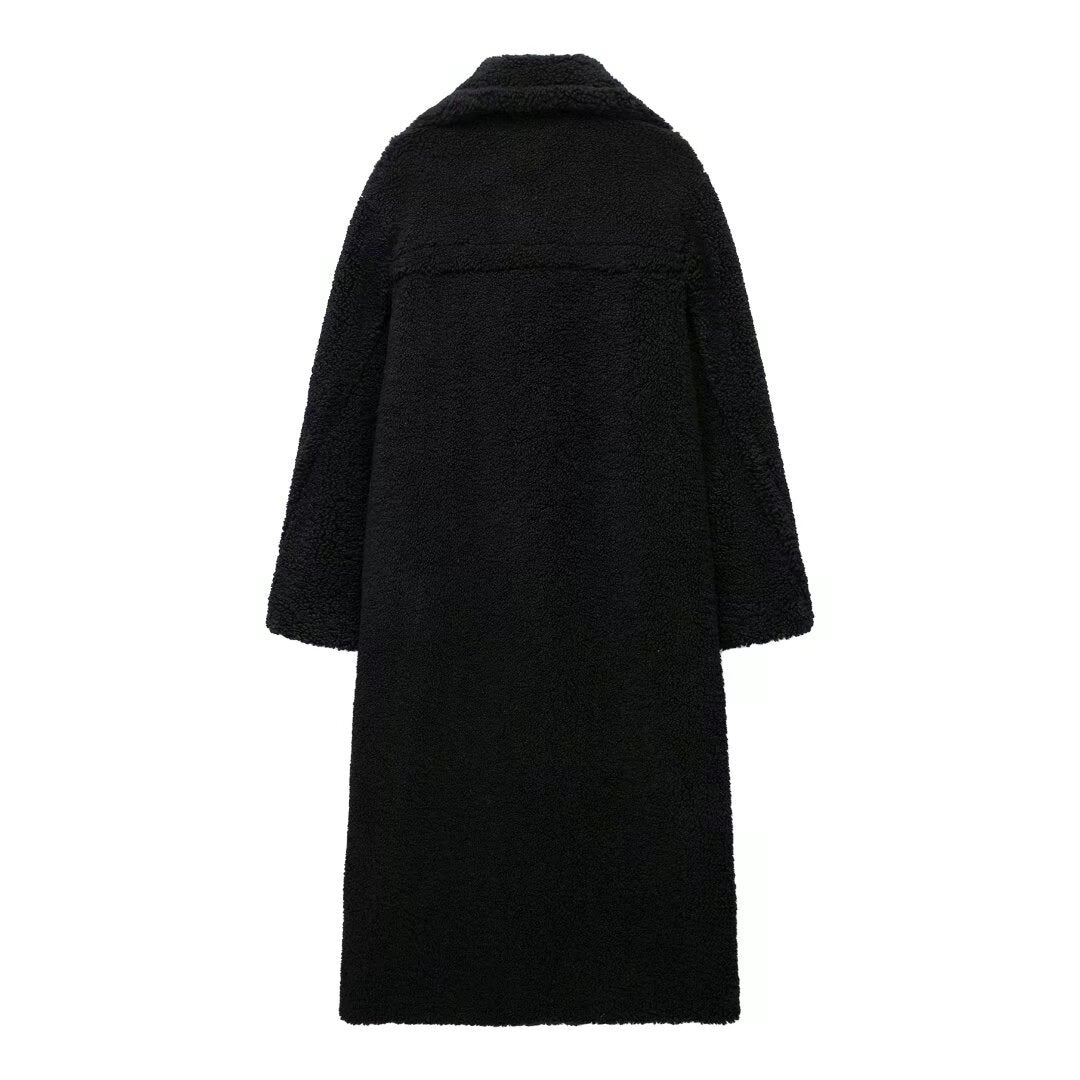 Women's Casual Attractive Homemade Fleece Overcoat Clothing