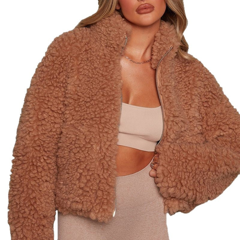 Women's Winter Plush Lamb Wool For Jackets