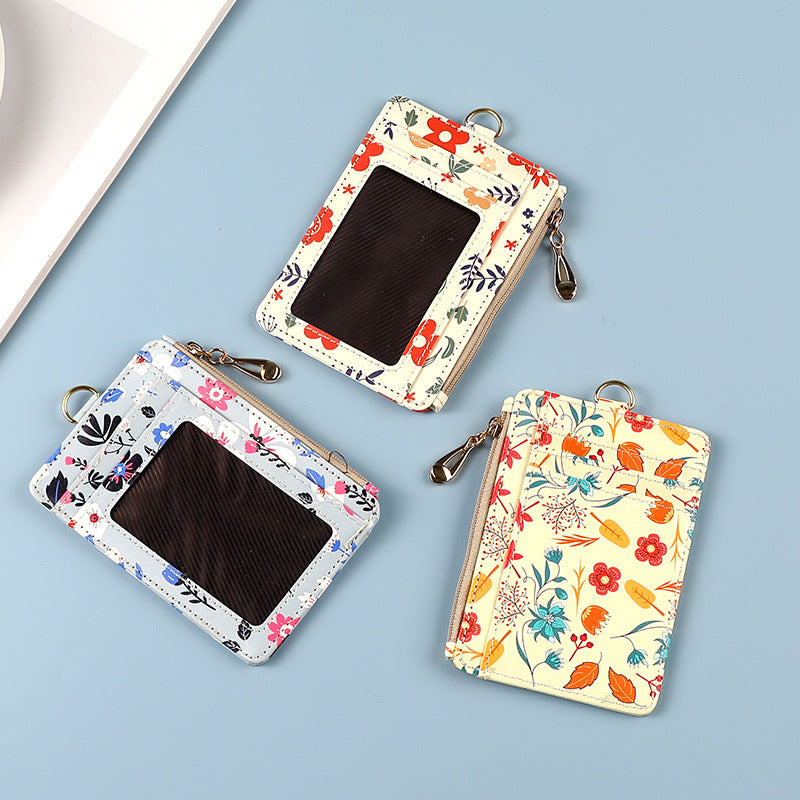 Modern Storage With Zipper Color Change Card Holder