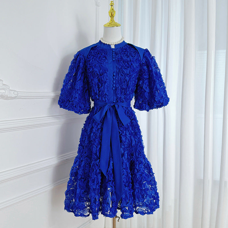Women's Style Niche Dress French Temperament Three-dimensional Dresses