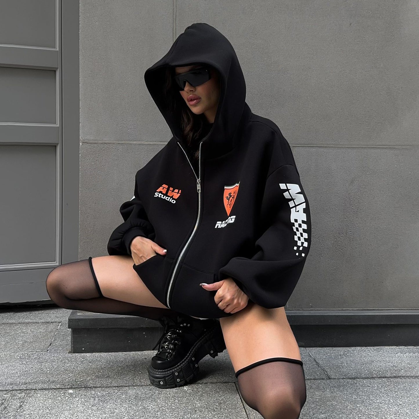 Women's Letter Print Sweatshirt Autumn Street Fashion Sweaters