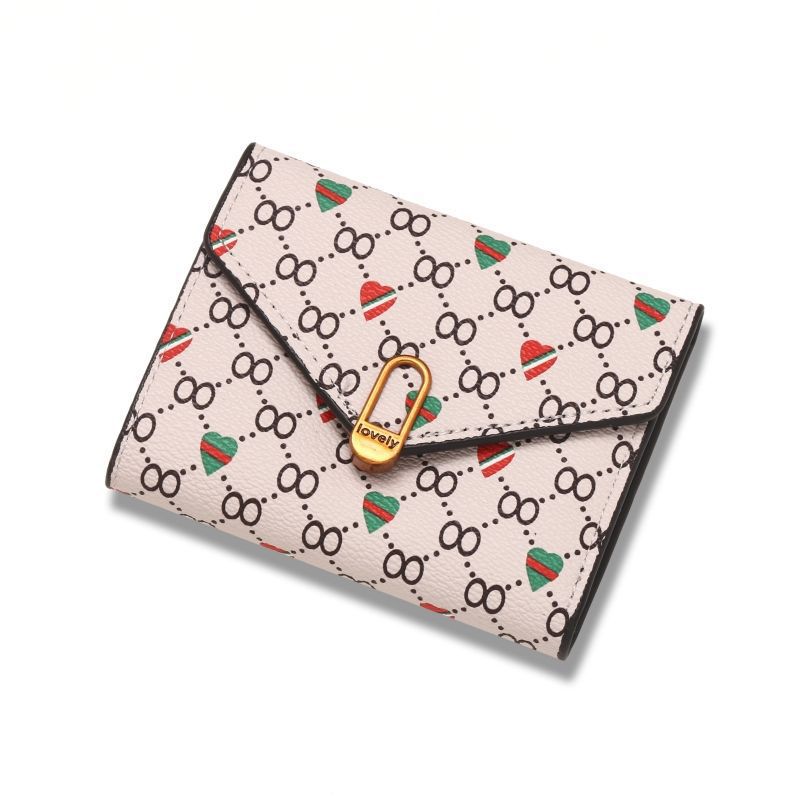 Women's Retro Love Heart Simplicity Off Short Ladies Wallets