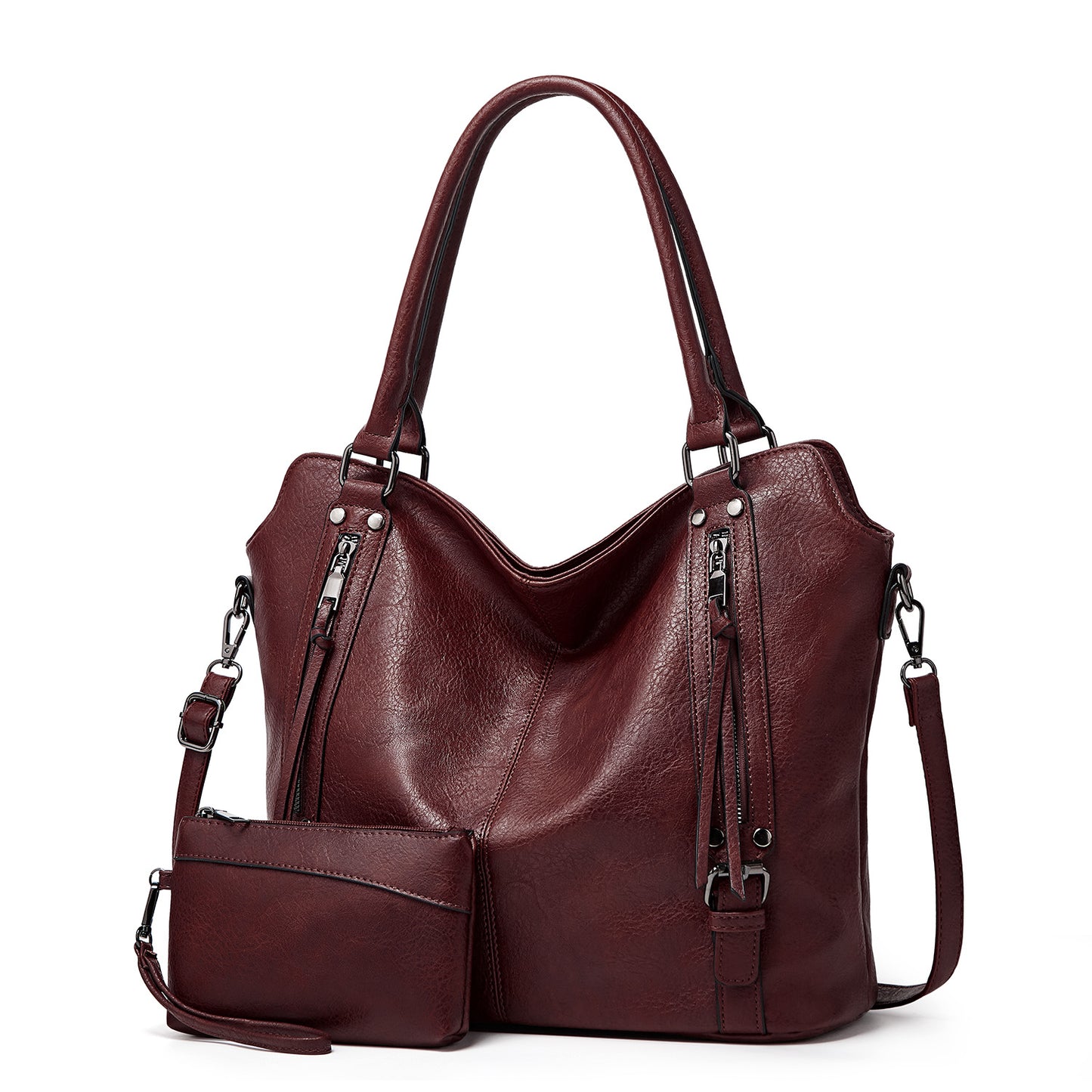 Women's Hand-held Mother Fashion Soft Leather Underarm Handbags