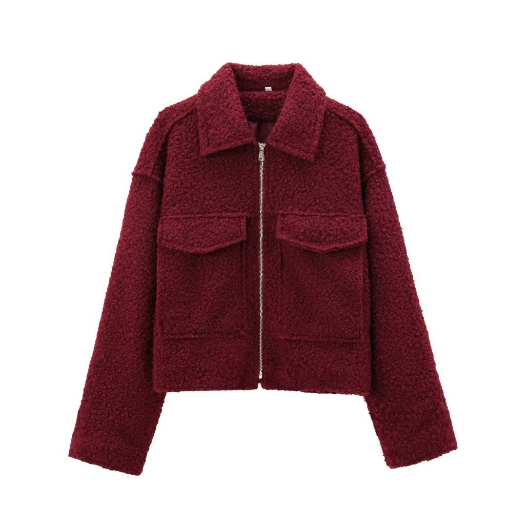 Women's Popular Street Fashion Soft Woolen Shorts