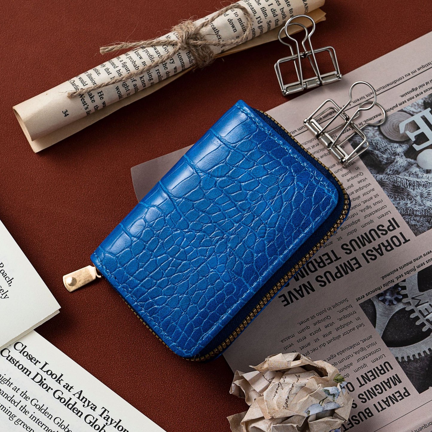 Multi Large Capacity Certificate License Compact Card Holder