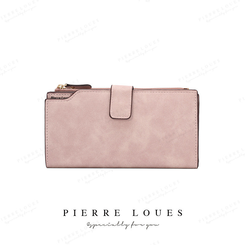 Women's Long High-grade Fashion Frosted Clutch Multifunctional Ladies Wallets