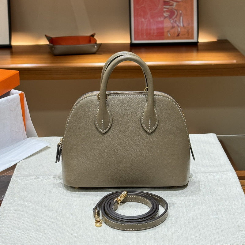 Women's First Layer Cowhide Sheep Pattern Mini Handbags