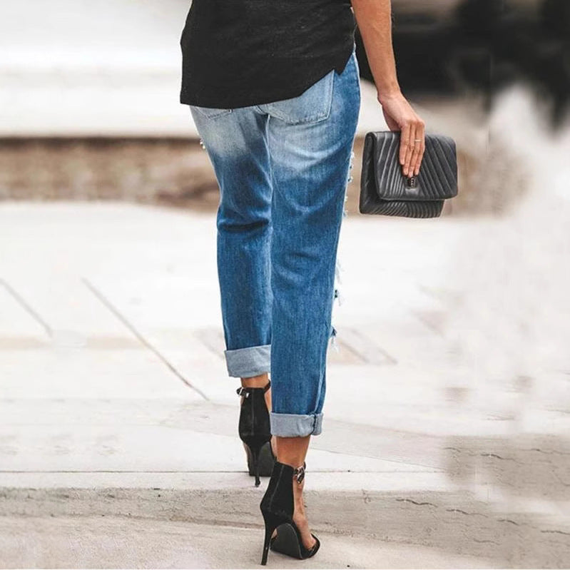 Charming Beautiful Unique Women's Skinny Ripped Women's Jeans