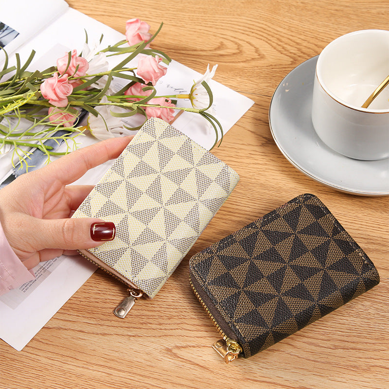 Women's Cool Fashion Position Versatile Zipper Card Holder