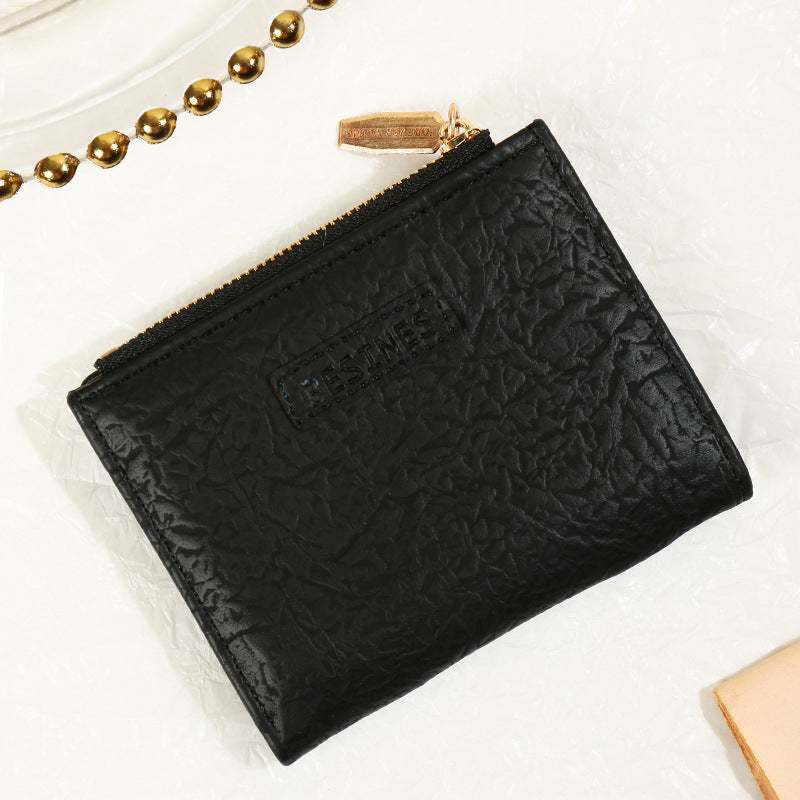 Female Korean Style Retro Folding Mori Ladies Wallets