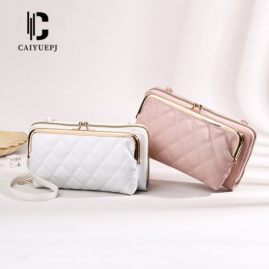 Women's Long Zipper Multiple Slots Expanding Cartoon Ladies Wallets