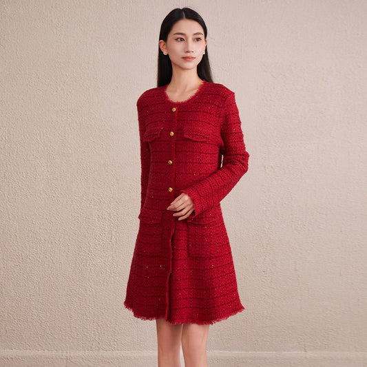Sleeve Engagement Bride's Home Visit Toast Dresses
