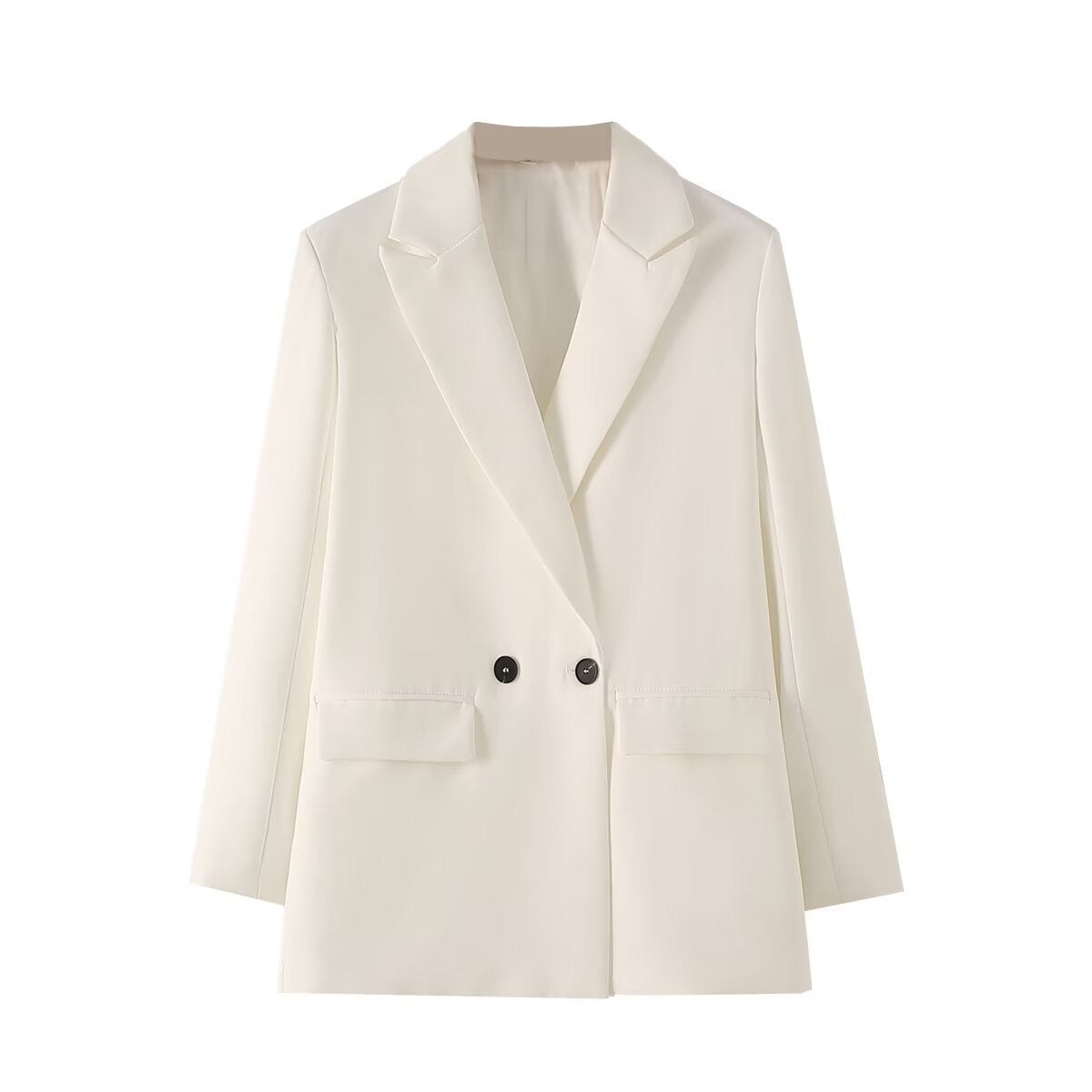 Women's Elegant Color Fashion Light Gray Blazers