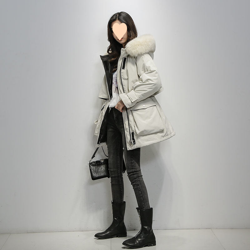 Women's Style Down Cotton Loose Thick Large Coats